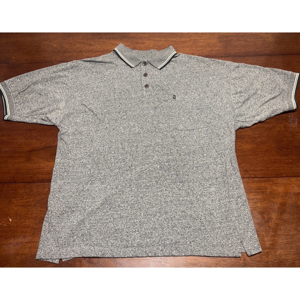 Bert PulitzerCollector's Edition Polo Shirt Men's XL Gray Cotton Golf Preppy